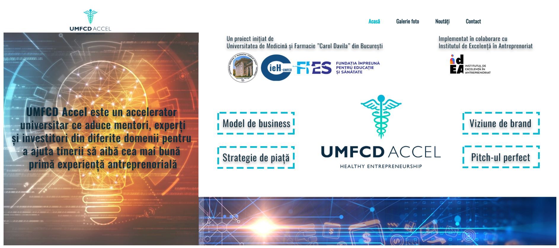 UMFCD Accel, program inovator pentru studenții și absolvenții UMF „Carol Davila”