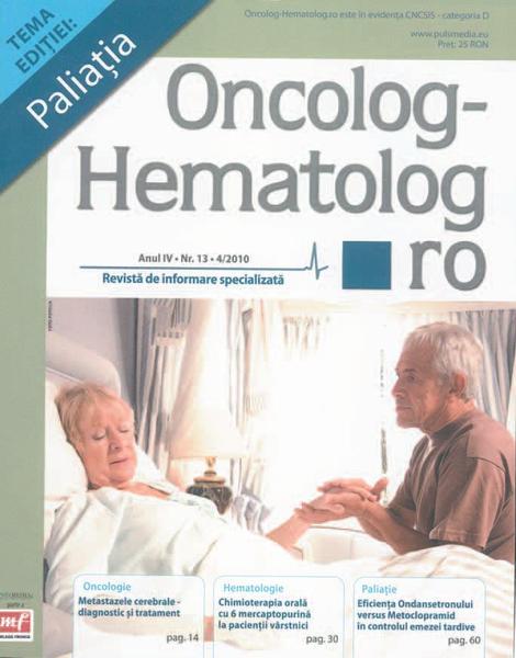 CALITATEA VIEŢII PACIENTULUI ONCOLOGIC