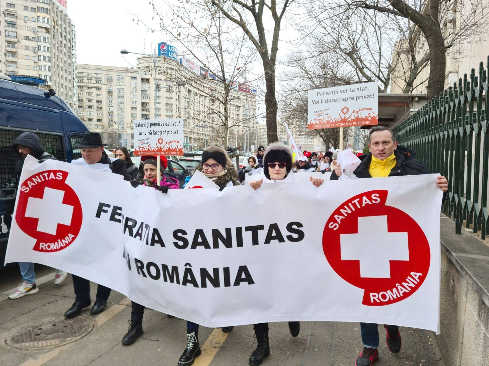 Sindicaliștii din Sănătate au început a doua zi de proteste