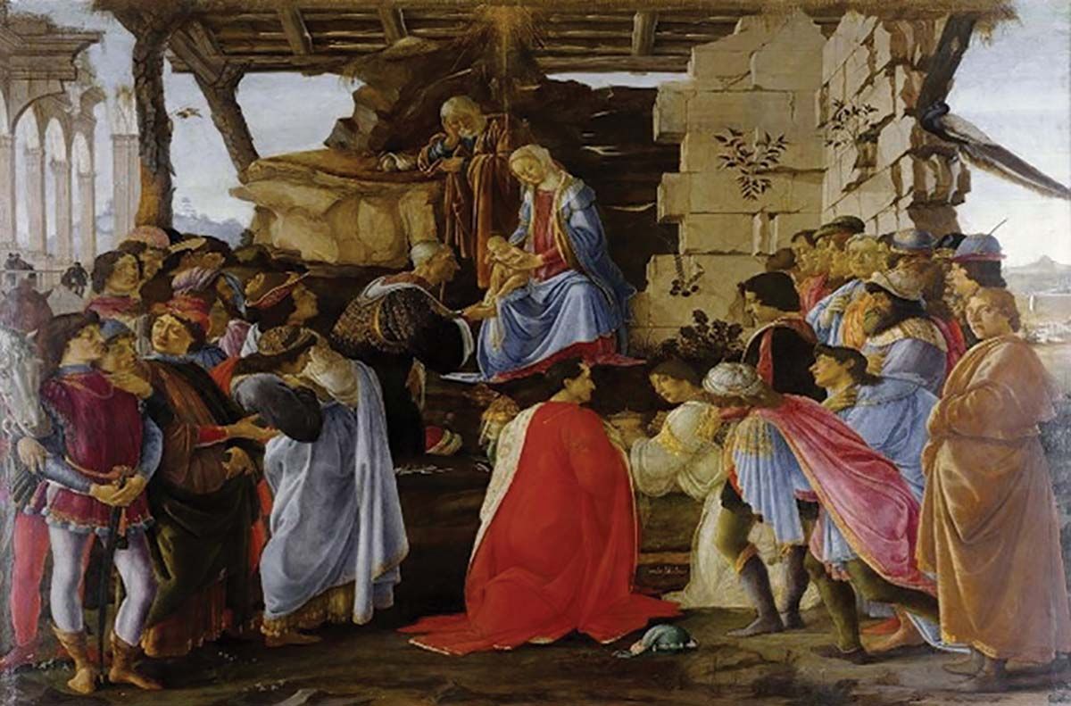 Fig. 1 &ndash; Sandro Botticelli, Adorazione dei magi