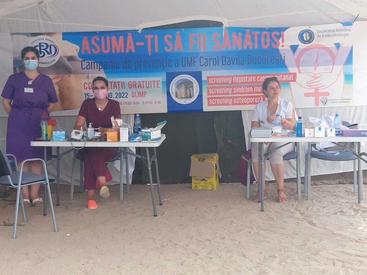 Imagine de la cortul campaniei din Olimp