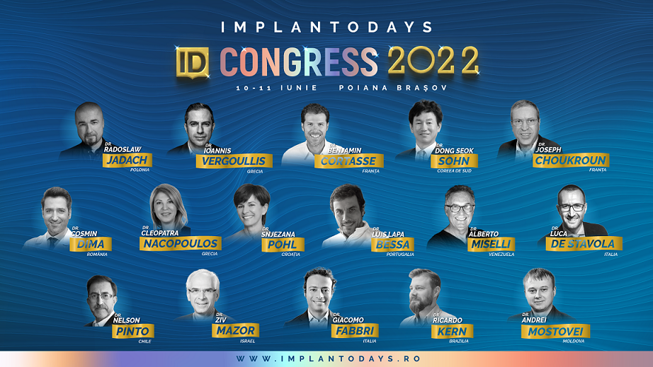 ImplantoDays:  participă 16 speakeri internaționali din domeniul stomatologiei