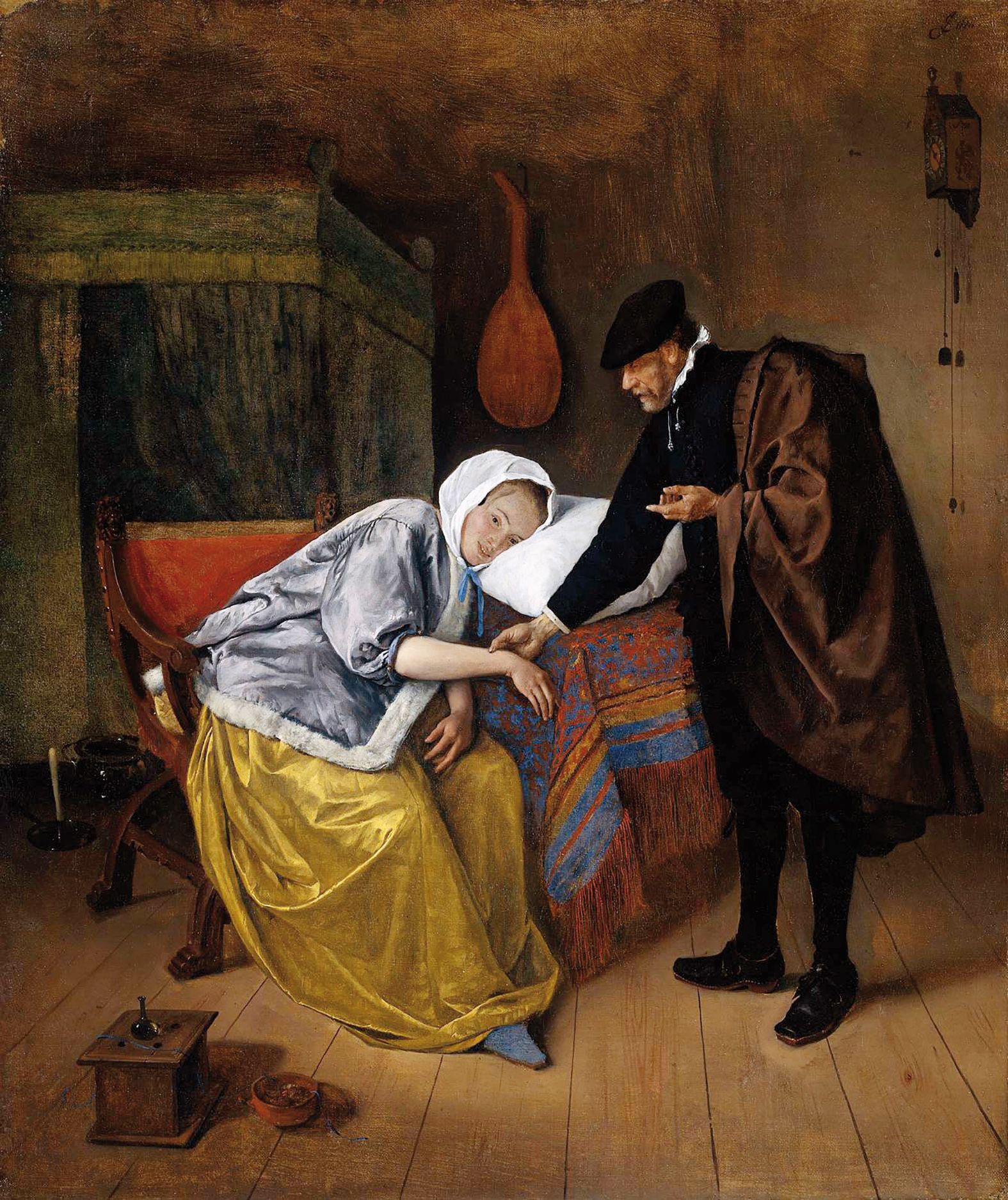 Jan Steen - Sick woman, cca.1665