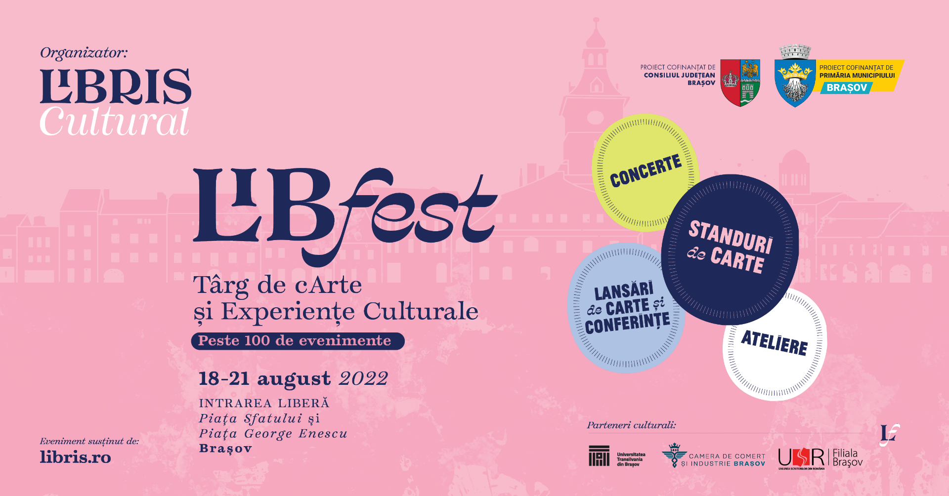 Târgul LibFest își deschide porțile în 18 august, în Brașov
