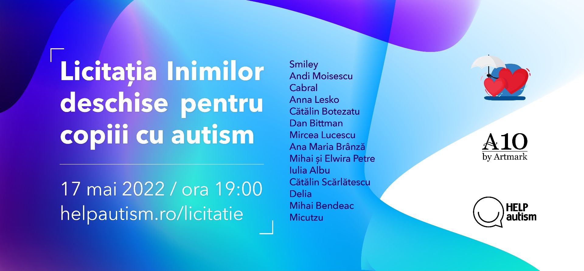 Strângere de fonduri pentru 100 de copii cu autism din România și Ucraina