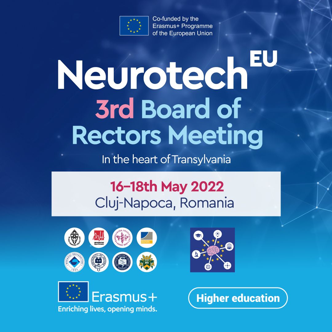 Consorțiul Universităților Europene NeurotechEU se va reuni la UMF Cluj-Napoca