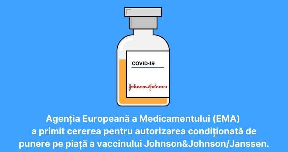Vaccinul Johnson&Johnson ar putea fi autorizat în prima parte a lunii martie