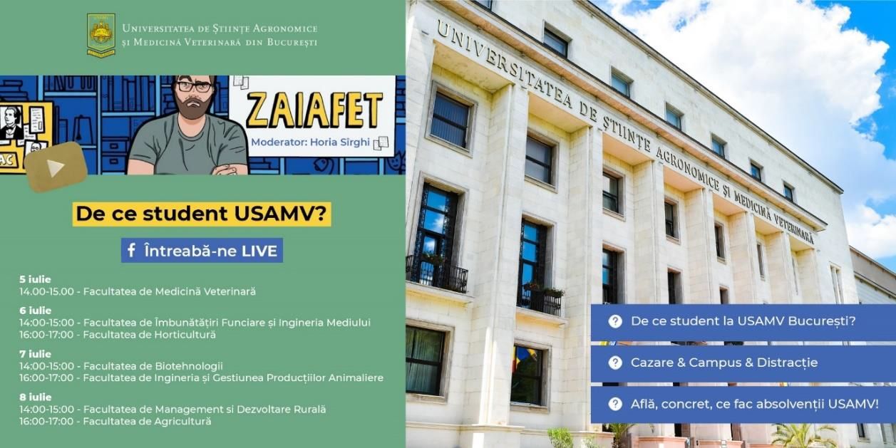 Totul despre admiterea la USAMV București: licență, masterat, doctorat
