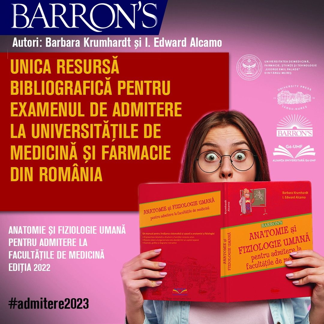 Barron's: Unica referinţă bibliografică pentru admiterea la şase facultăţi de medicină