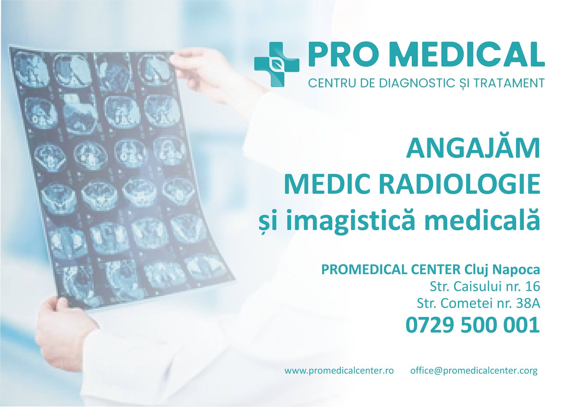 Medici de radiologie și imagistică medicală - angajări în Cluj-Napoca