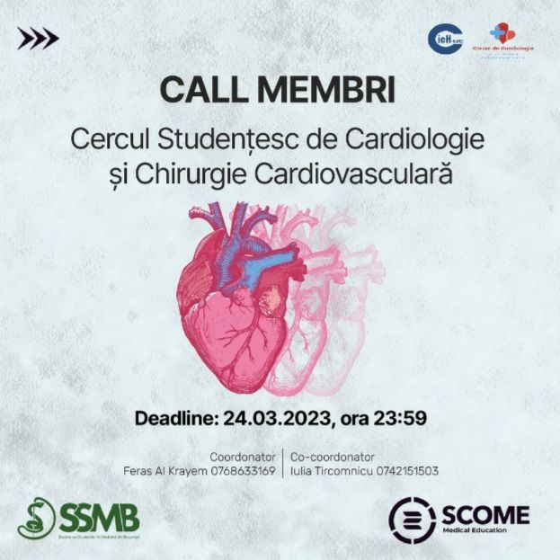 call membri centrul studentesc cardiologie