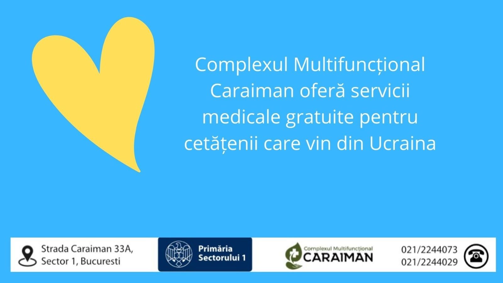Asistență medicală gratuită pentru refugiații ucraineni, la Complexul Caraiman