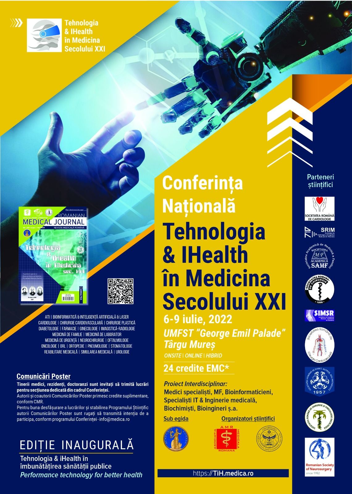 Conferința Națională „Tehnologia & IHealth în Medicina Secolului XXI” are loc în iulie