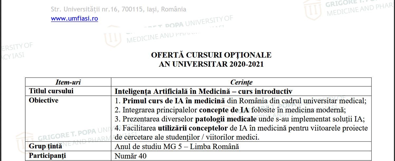 curs inteligenta artificiala