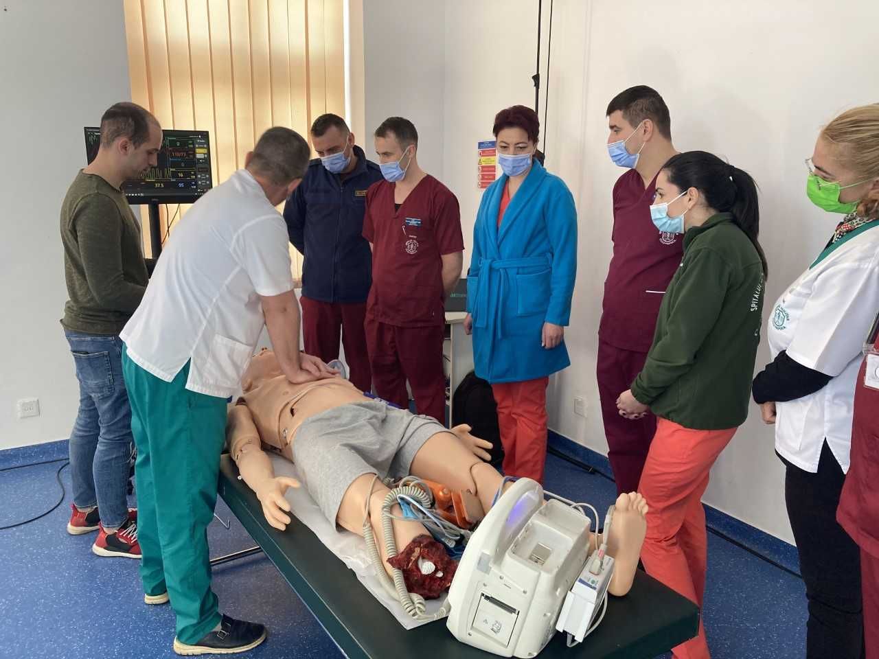 Subofițerii din SCMU Cluj-Napoca au făcut un curs de resuscitare cardio-vasculară
