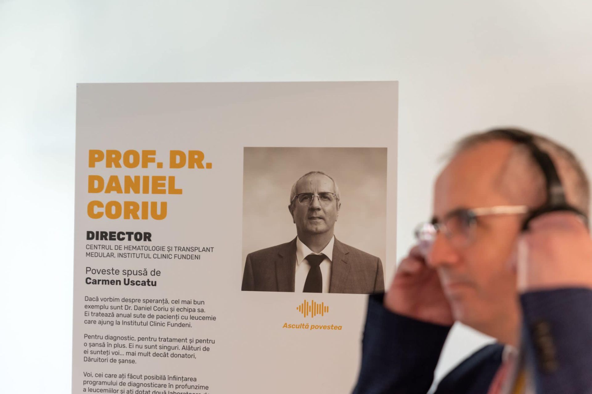 Prof. dr. Daniel Coriu a felicitat asociația „Dăruiește Viață”