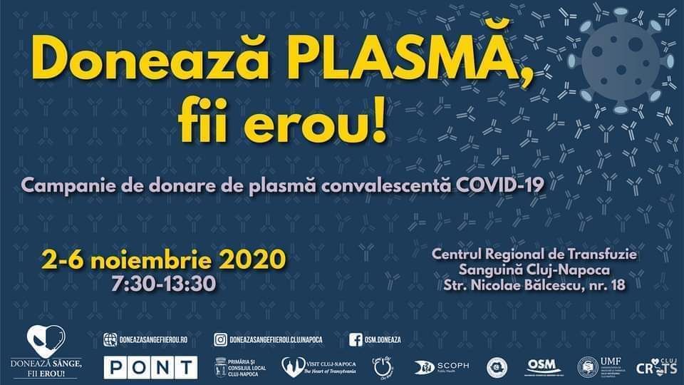 Studenții mediciniști de la Cluj au demarat campania „Donează plasmă, fii erou!”