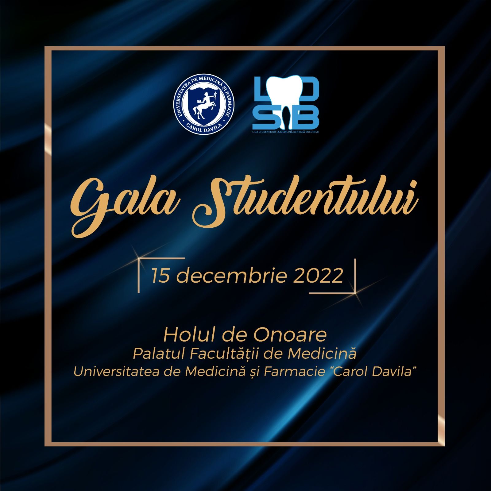 UMF „Carol Davila” organizează în decembrie Gala Studentului