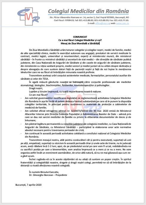 mesaj complet cmr