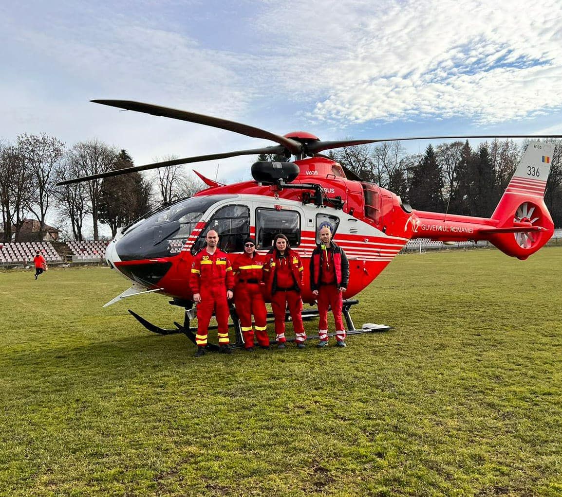 Primul pacient salvat cu elicopterul SMURD de la Brașov