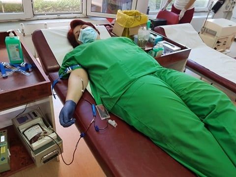 Personalul medical de la SCJU Arad donează periodic sânge