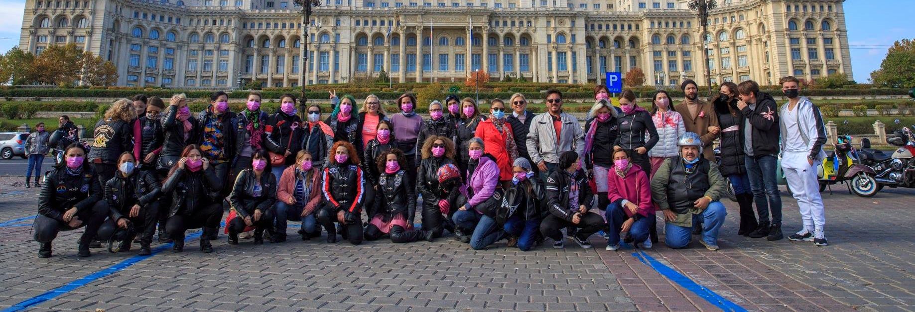 Asociaţia Femeilor Motocicliste din România, marș de conștientizare a cancerului de sân