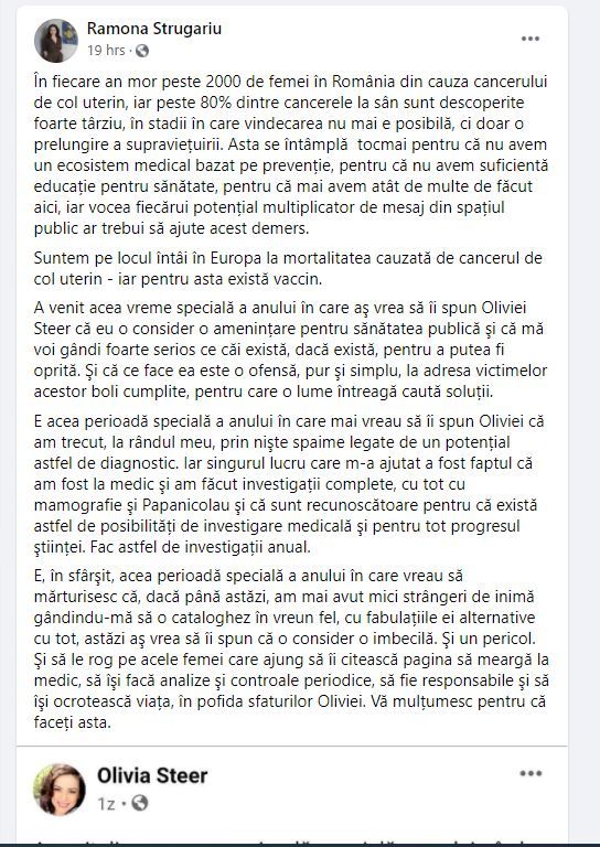 postare europarlamentar ramona strugariu