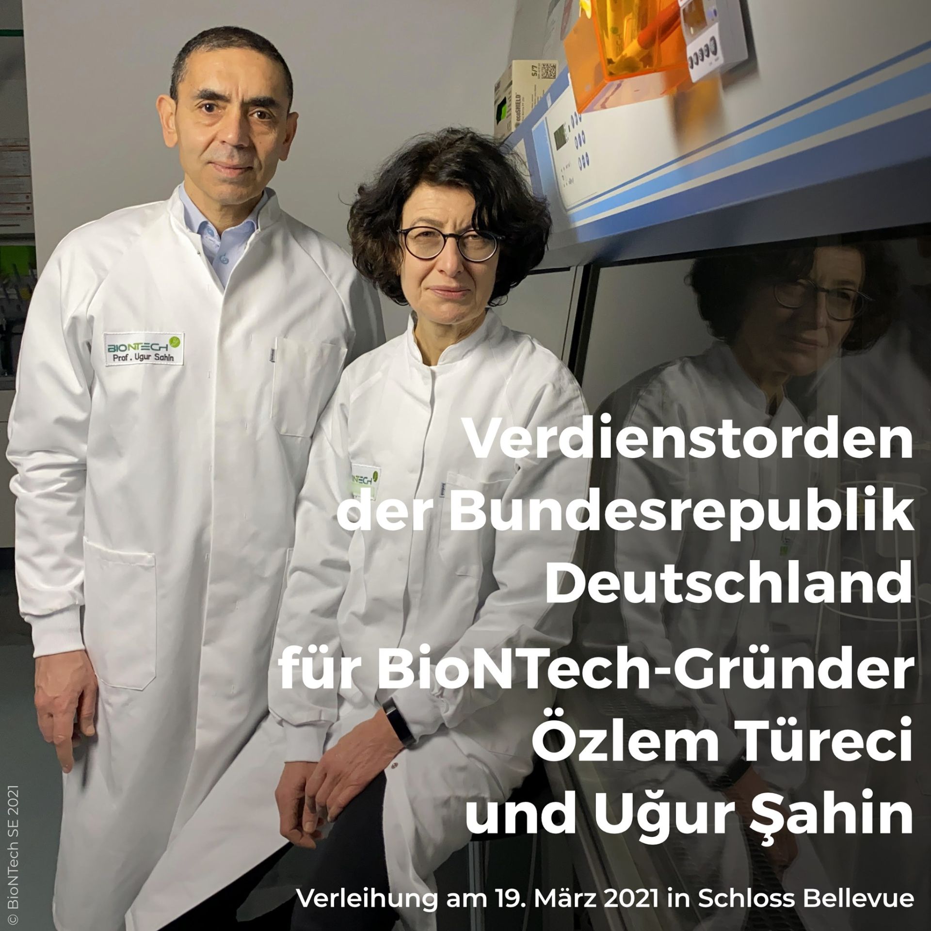 Fondatorii BioNTech, premiați de președintele Germaniei pentru că au contribuit la lupta cu COVID