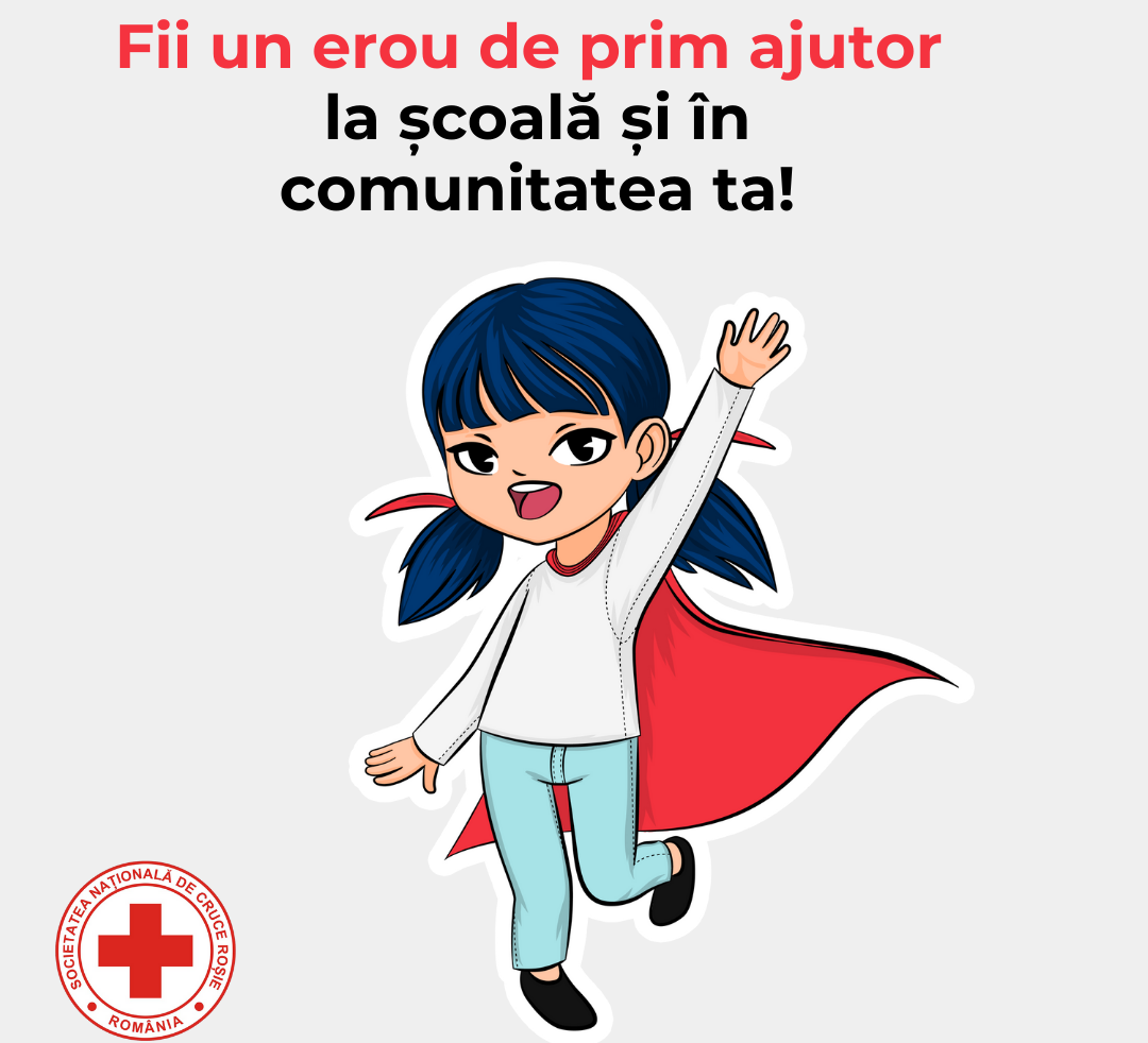 Crucea Roșie Română marchează în școli Ziua Mondială de Prim Ajutor