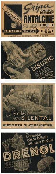 Reclame medicale româneşti ale anilor ’40