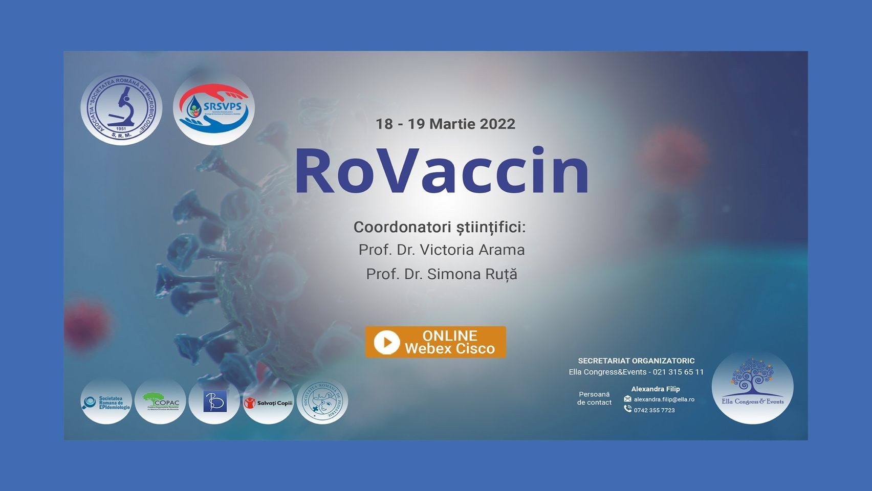 Conferința RoVaccin are loc în martie