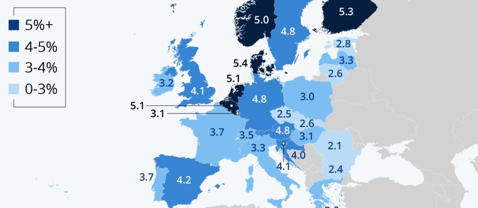Cât reprezintă sănătatea mintală din PIB, în țările din Europa (INFOGRAFIC)
