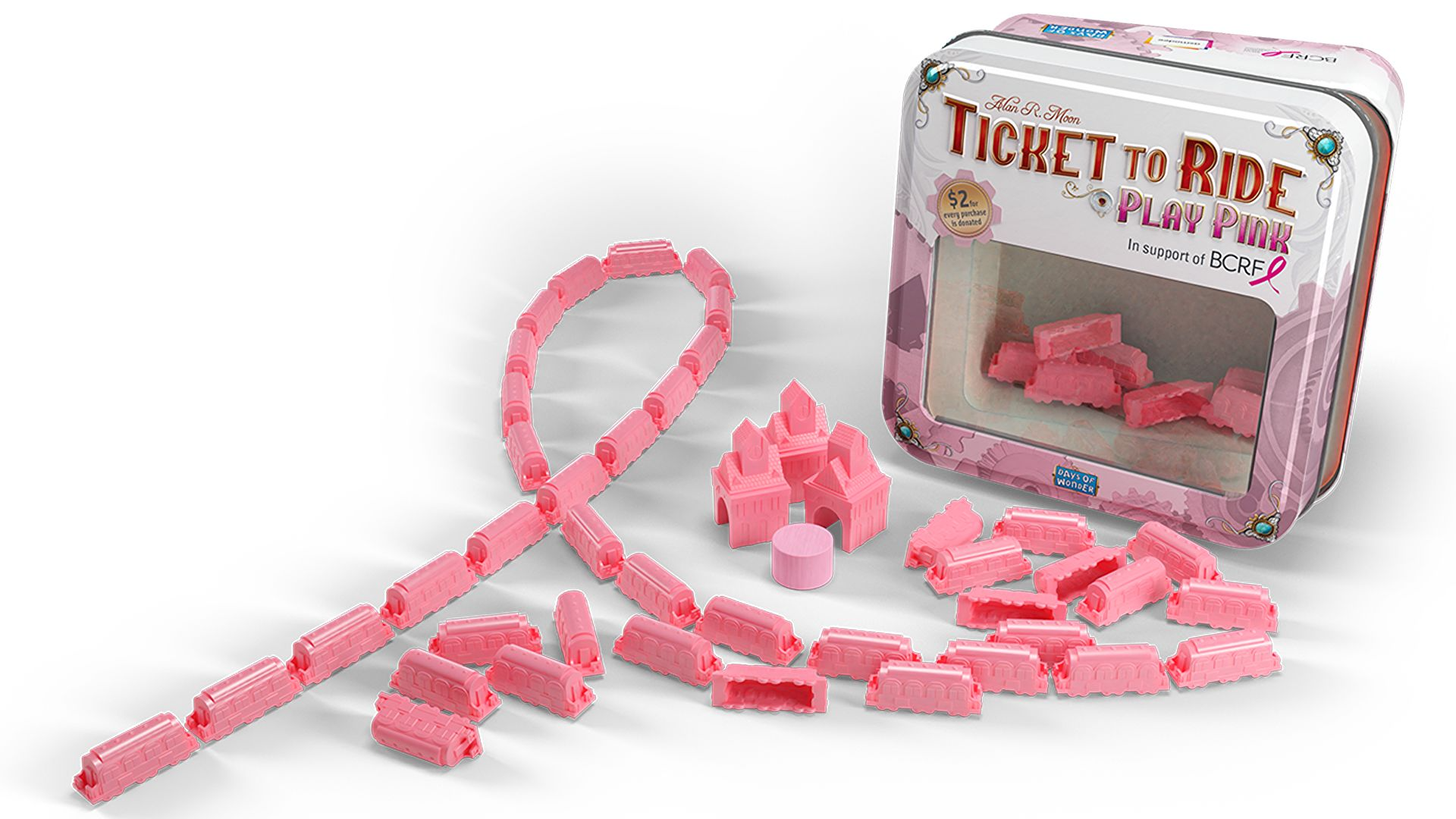 Joc de societate cu piese roz, creat pentru a atrage atenția asupra cancerului mamar