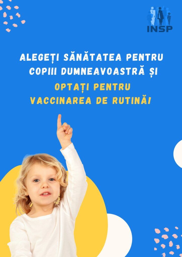 Institutul Național de Sănătate Publică încurajează vaccinarea copiilor