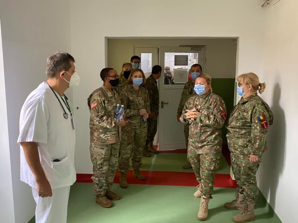 O delegaţie a Gărzii Naţionale a statului Alabama a vizitat un spital din Timișoara