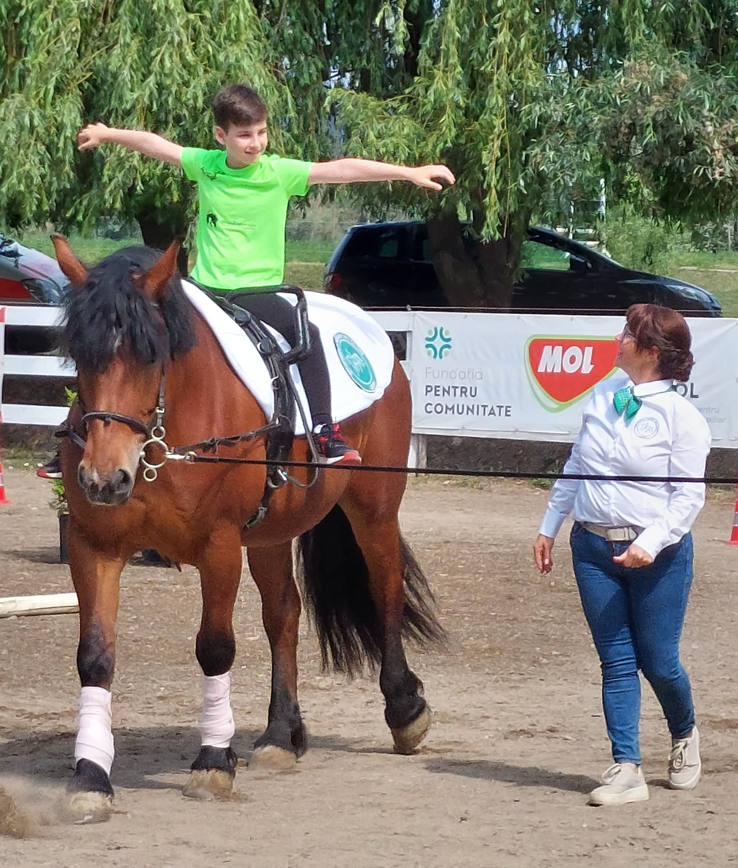 Concurs de călărie terapeutică pentru copii cu dizabilități