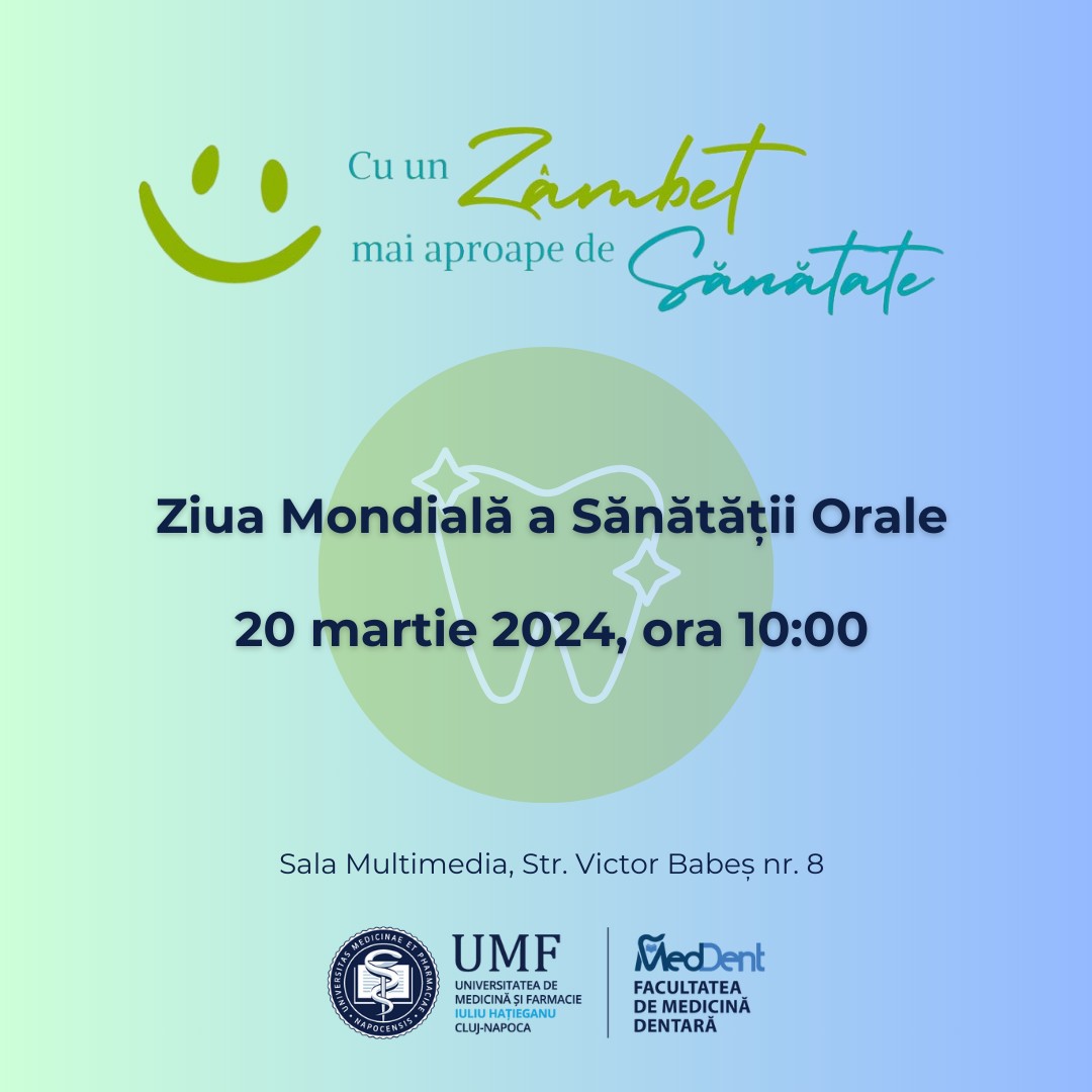 Campania „Cu un zâmbet mai aproape de sănătate!”, la UMF Cluj-Napoca
