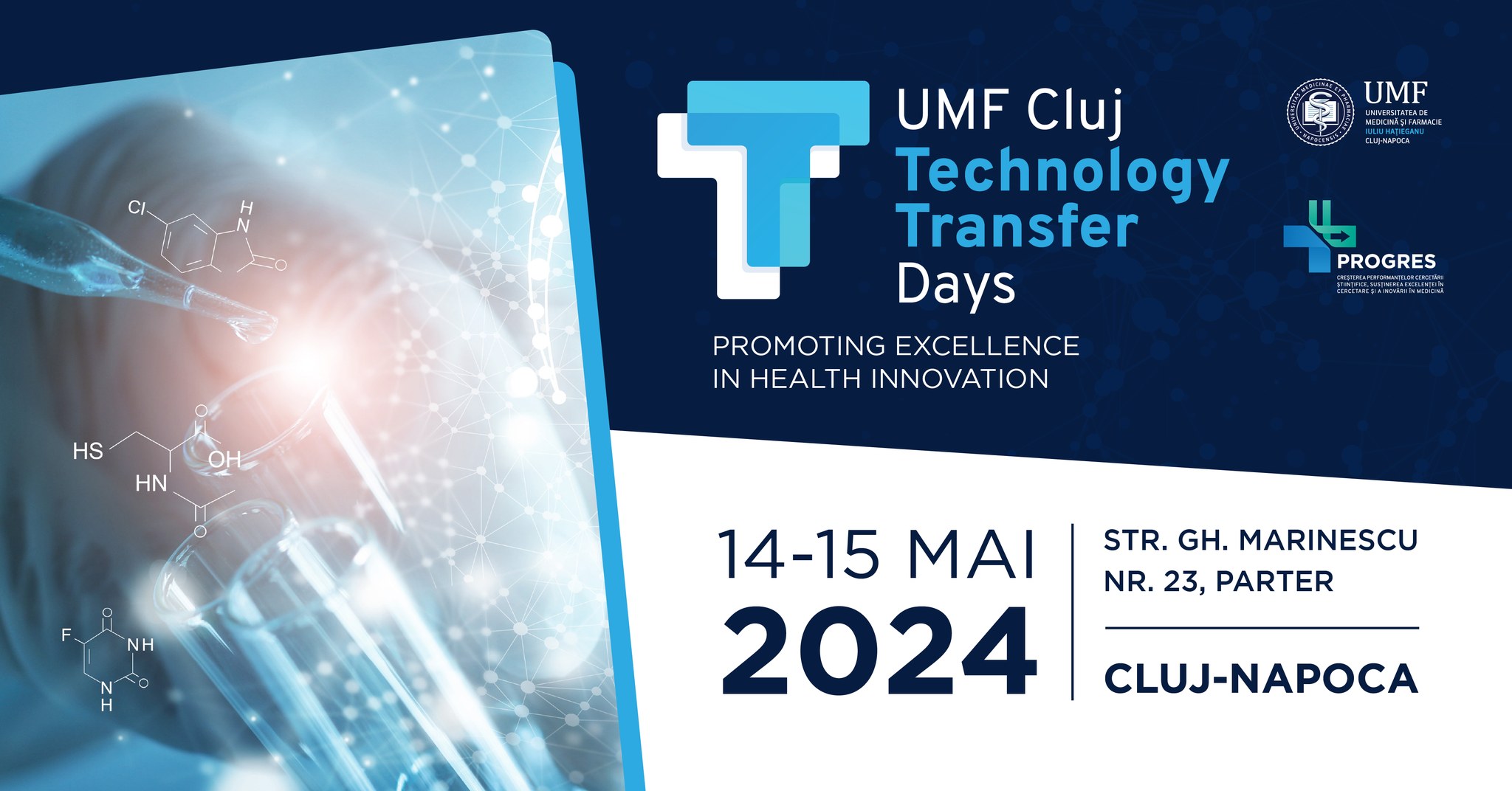  UMF Cluj Technology Transfer Days va avea loc în perioada 14-15 mai 