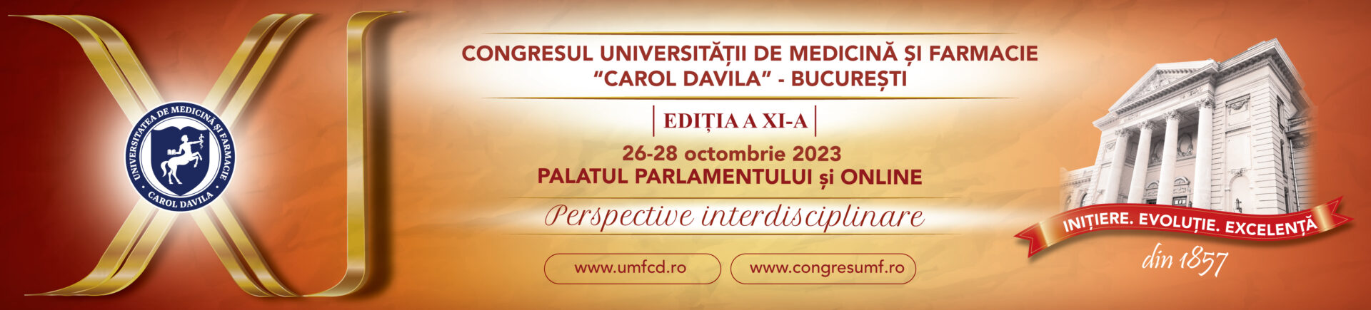 Congresul Universității de Medicină și Farmacie „Carol Davila” are loc în perioada 26-28 octombrie 