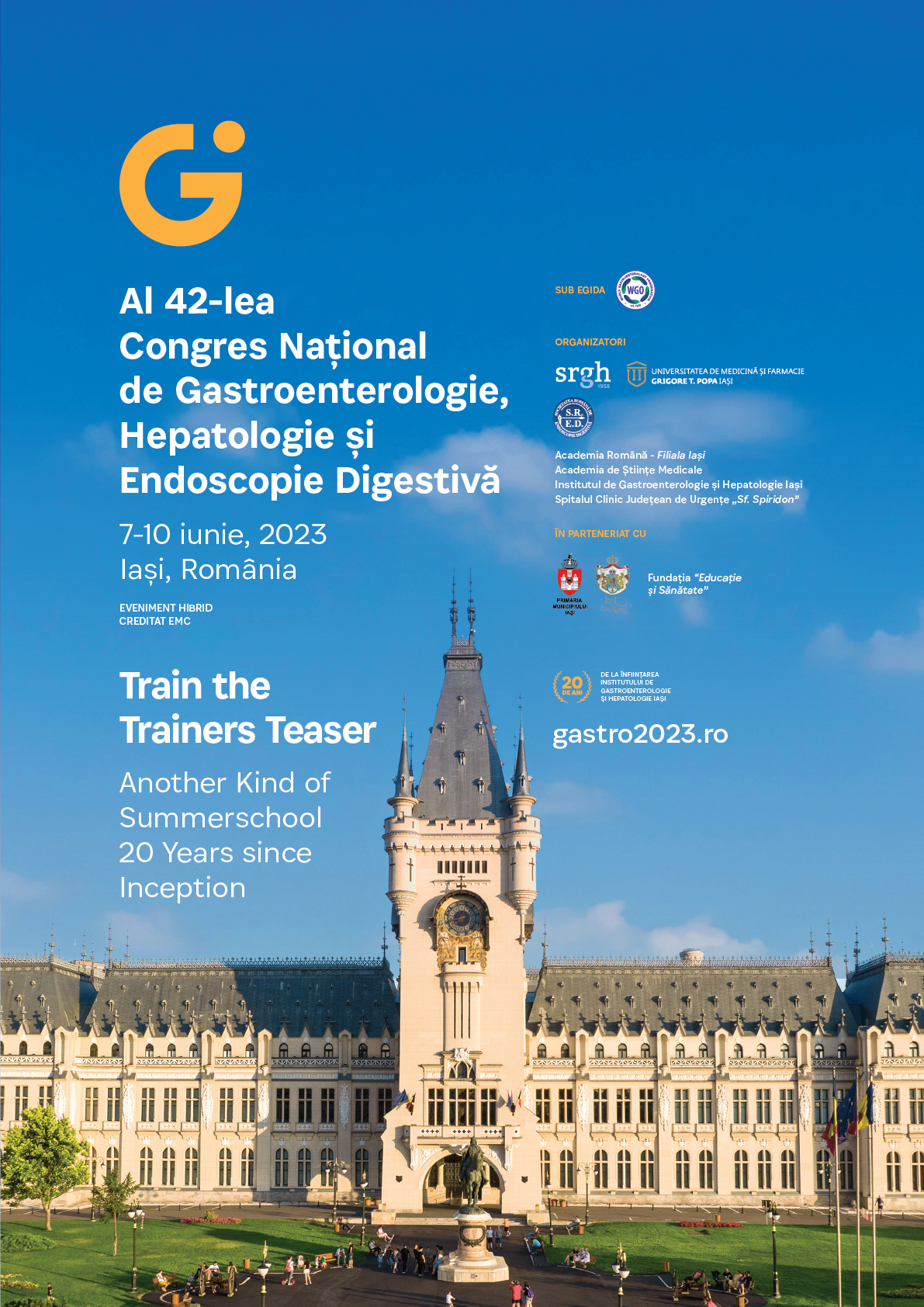 Congresul Național de Gastroenterologie 2023 - 7-10 iunie, Iași