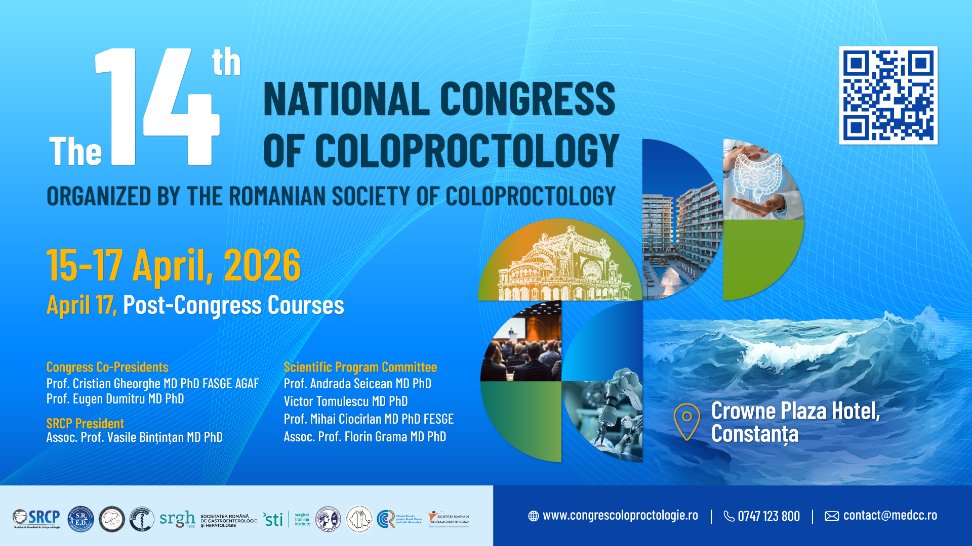 Congresul Societății Române de Coloproctologie - 15-17 aprilie, Mamaia