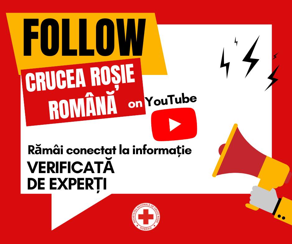 Crucea Roșie Română are un nou canal de YouTube 
