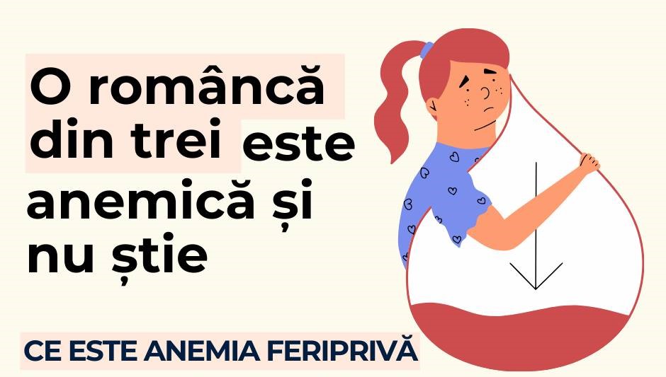O româncă din trei suferă de anemie feriprivă 