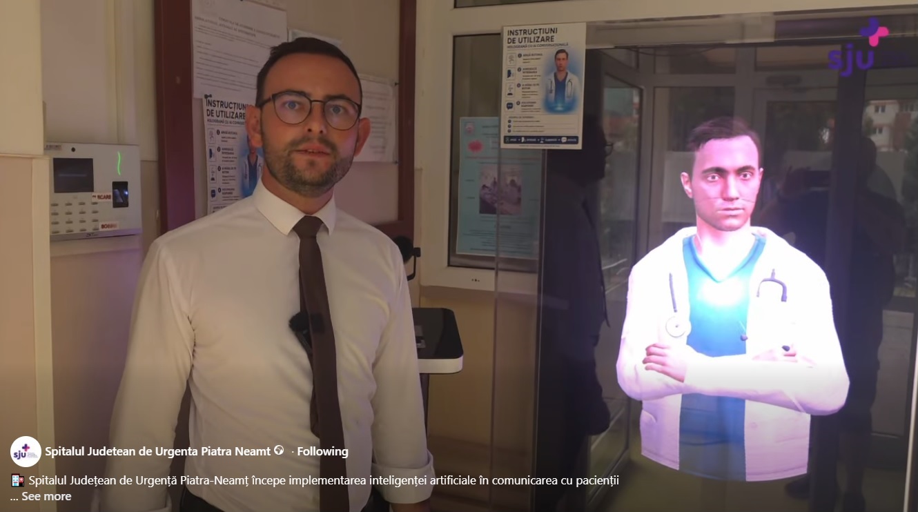 VIDEO Asistent virtual medical, implementat la Spitalul Județean de Urgență Piatra-Neamț