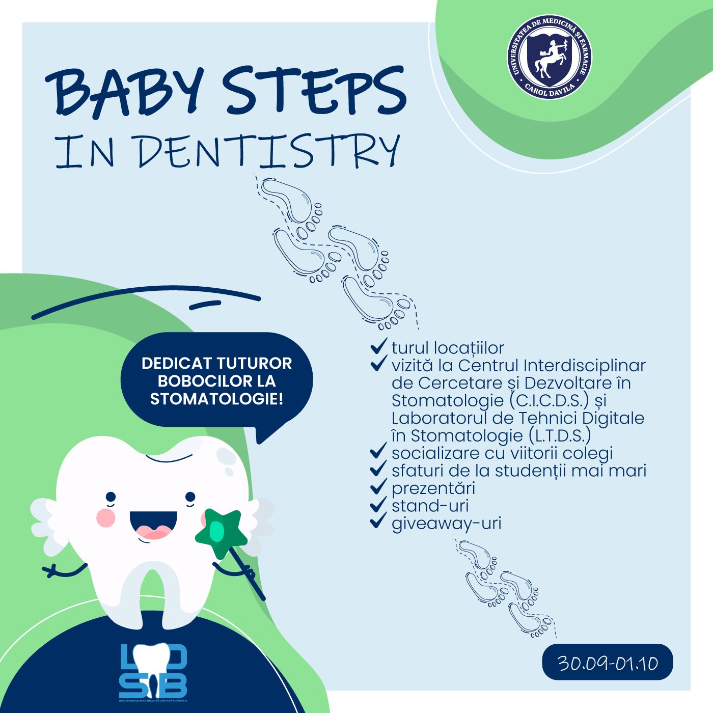 „Baby Steps in Dentistry”, la Universitatea de Medicină și Farmacie “Carol Davila” 