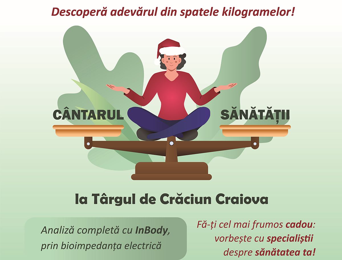 Evaluări gratuite ale sănătății, la Târgul de Crăciun de la Craiova