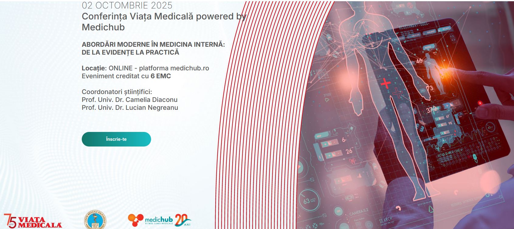 Nu ratați astăzi: Conferința Viața Medicală powered by Medichub