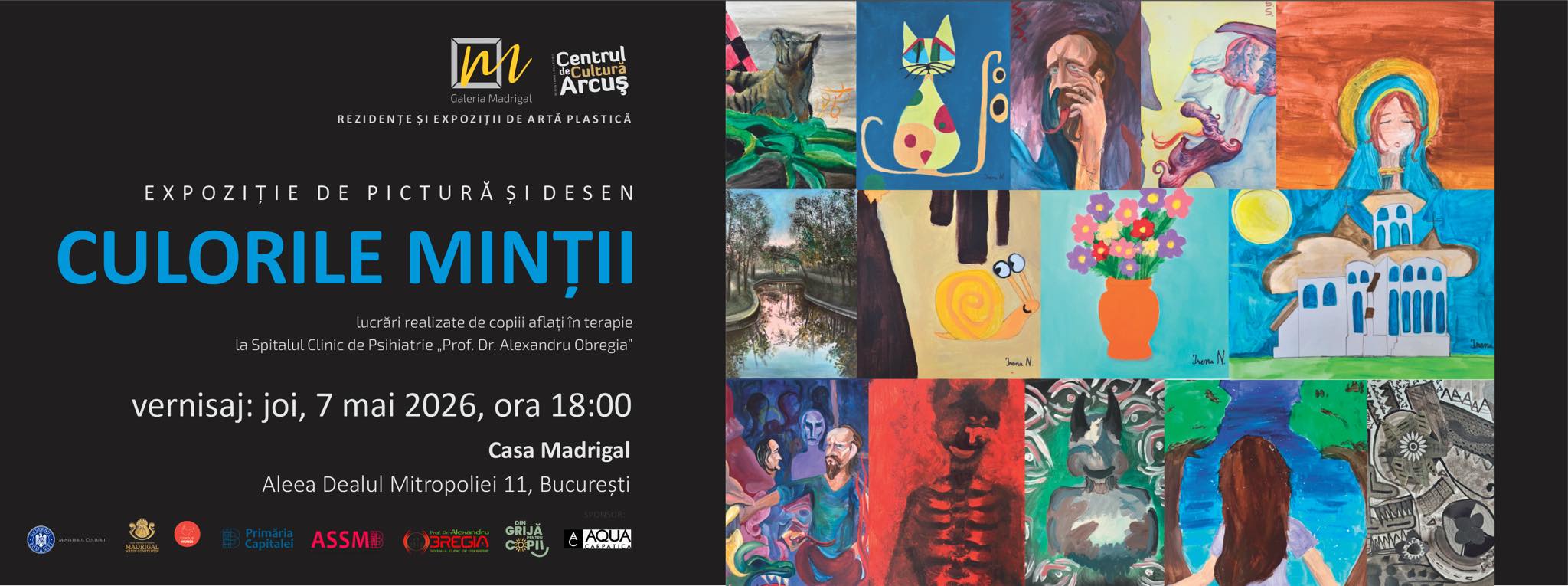 Lucrări de terapie prin artă realizate de copii și adolescenți