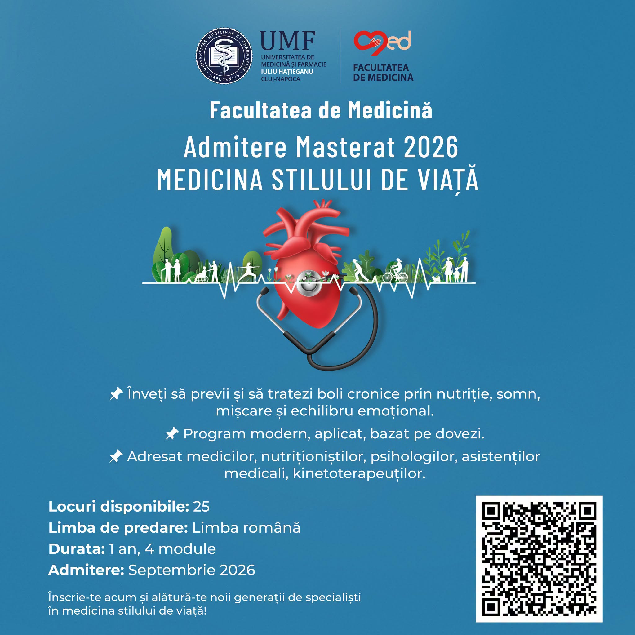 Masterat în Medicina stilului de viață, la UMF Cluj