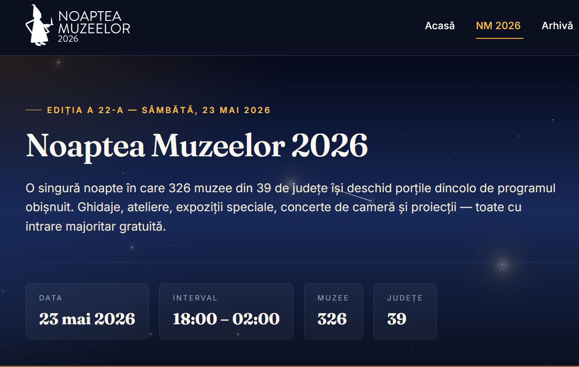 Ce să nu ratați la Noaptea Muzeelor anul acesta